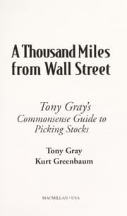 Tapa de A thousand miles from Wall Street