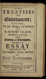Tapa de Two Treatises on Government