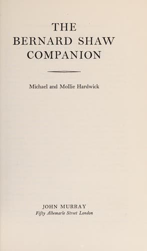 Tapa de The Bernard Shaw companion