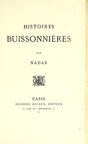 Tapa de Histoires buissonnières