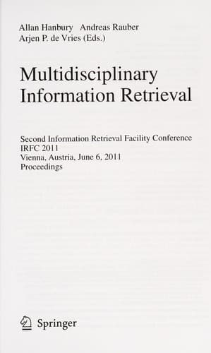 Tapa de Multidisciplinary Information Retrieval