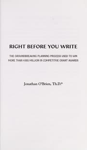Tapa de Right before you write
