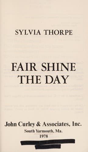 Tapa de Fair Shine the Day