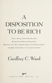 Tapa de A disposition to be rich
