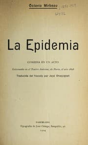 Tapa de La epidemia