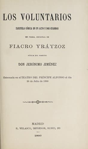 Tapa de Los voluntarios