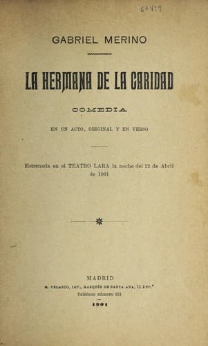 Tapa de La hermana de la caridad