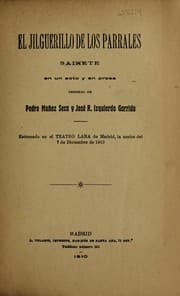 Tapa de El jilguerillo de los parrales