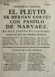 Tapa de El pleyto de Hernan Cortes con Panfilo de Narvaez
