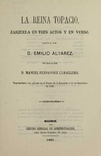 Tapa de La reina Topacio