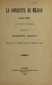 Tapa de La conquista de Méjico