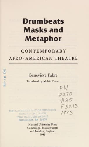 Tapa de Drumbeats, masks, and metaphor