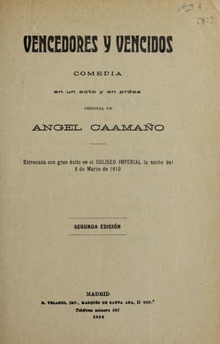Tapa de Vencedores y vencidos