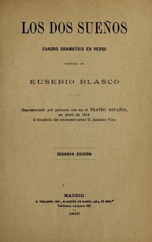 Tapa de Los dos sueños