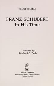 Tapa de Franz Schubert in his time