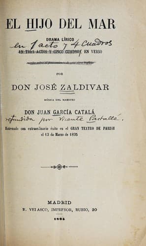 Tapa de El hijo del mar