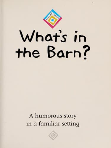 Tapa de What's in the barn?