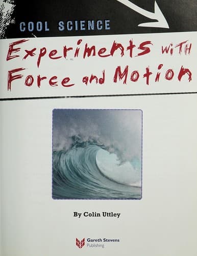 Tapa de Experiments with force and motion