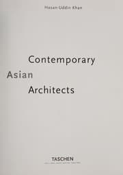 Tapa de Contemporary Asian architects