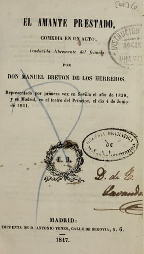 Tapa de El amante prestado