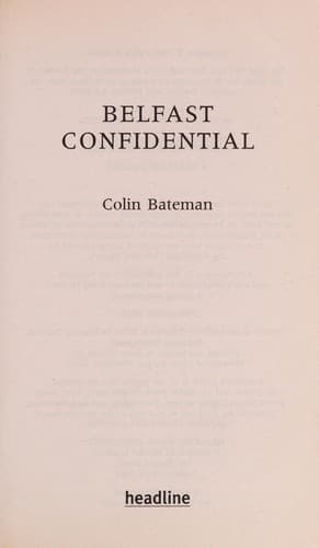 Tapa de Belfast confidential
