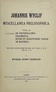 Tapa de Johannis Wyclif Miscellanea philosophica