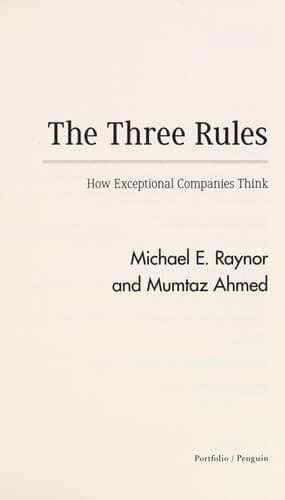 Tapa de The three rules