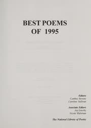 Tapa de Best poems of 1995