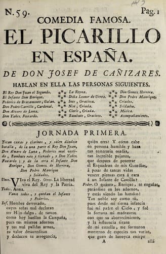 Tapa de El picarillo en España