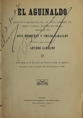 Tapa de El aguinaldo