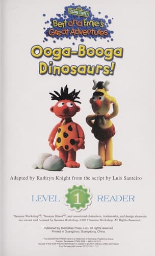 Tapa de Ooga-Booga dinosaurs!