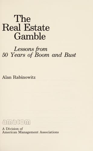 Tapa de The real estate gamble