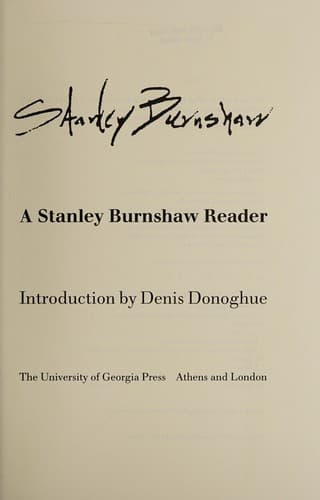 Tapa de A Stanley Burnshaw reader