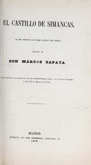 Tapa de El castillo de simancas