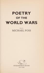 Tapa de Poetry of the world wars
