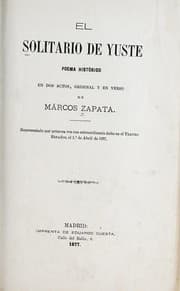 Tapa de El solitario de Yuste