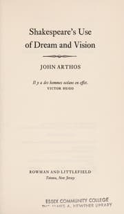 Tapa de Shakespeare's use of dream and vision