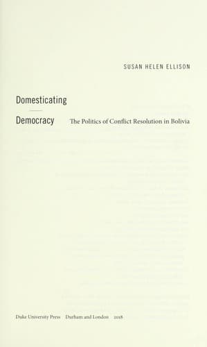 Tapa de Domesticating democracy