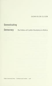 Tapa de Domesticating democracy