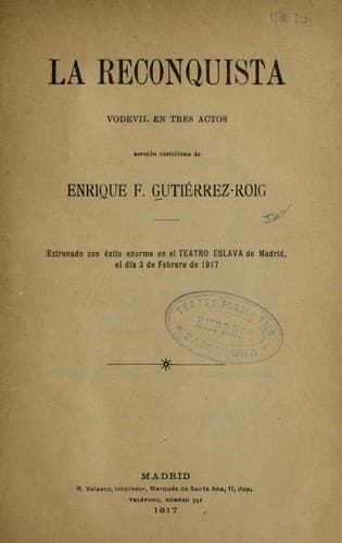Tapa de La reconquista