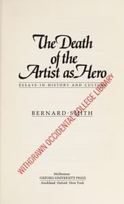 Tapa de The death of the artist as hero