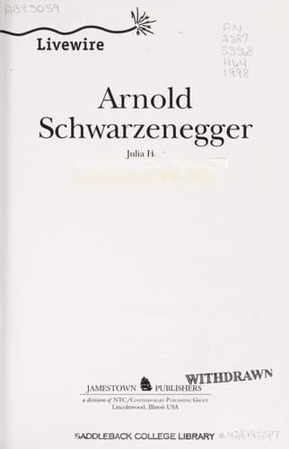 Tapa de Arnold Schwarzenegger