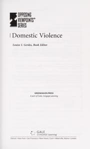 Tapa de Domestic violence