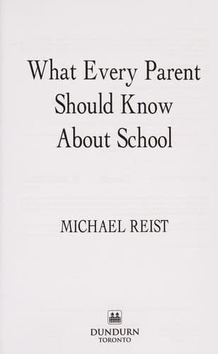 Tapa de What every parent should know about school