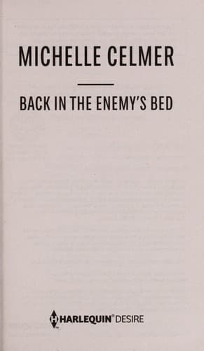 Tapa de Back in the enemy's bed