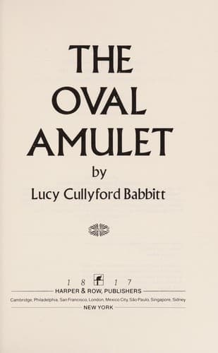 Tapa de The oval amulet