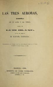 Tapa de Las tres auroras