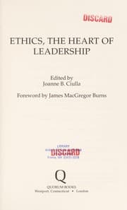Tapa de Ethics, the heart of leadership