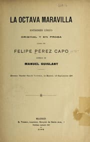 Tapa de La octava maravilla
