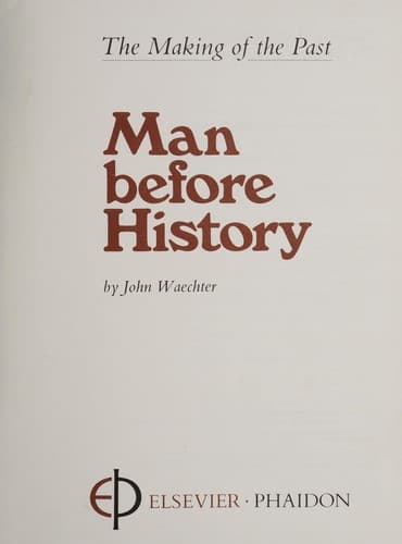 Tapa de Man before history